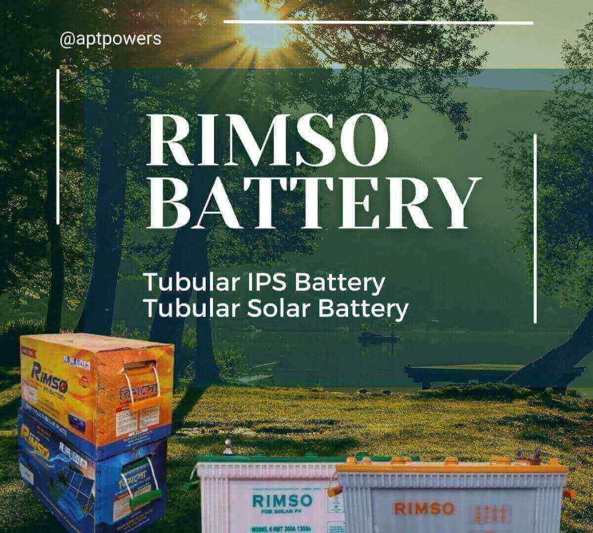 Rimso Battery, Rimso Solar Battery