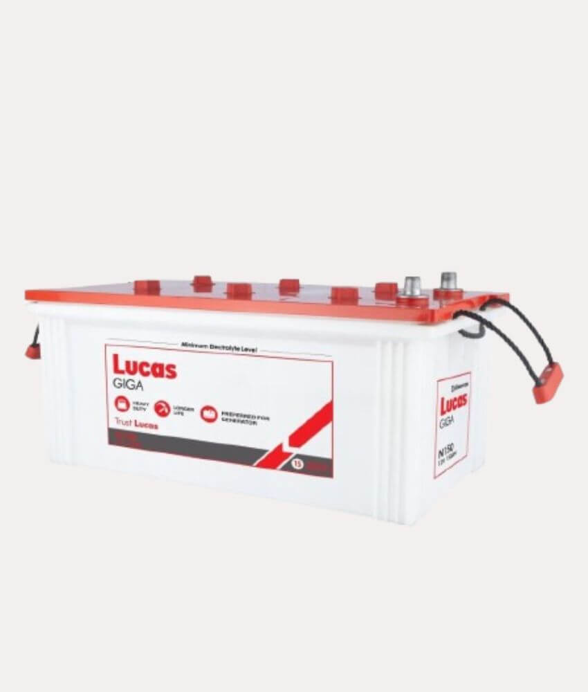 Lucas Giga N150 150Ah Battery for Generator in Bangladesh